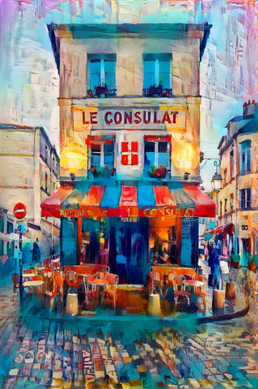 Cafe Le Consulat, Paris.