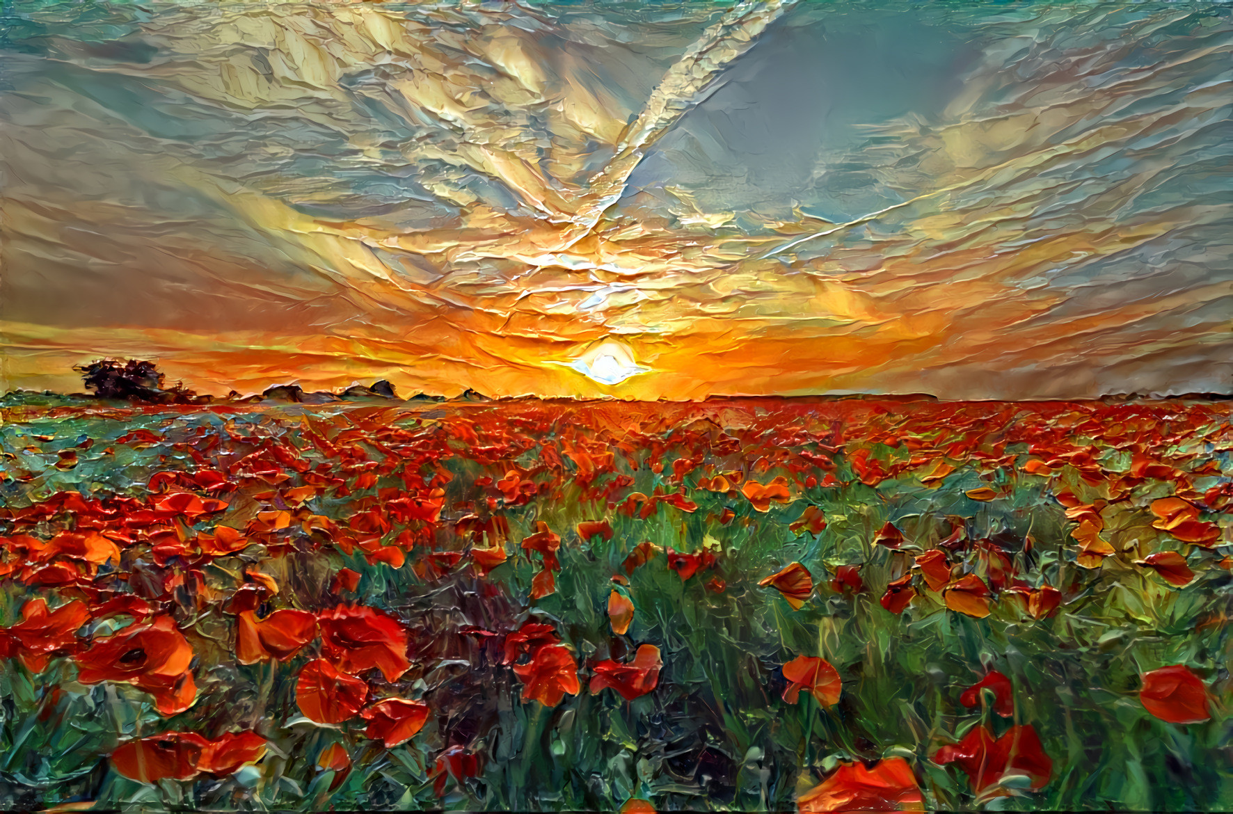 Poppies at Sunset [FHD]