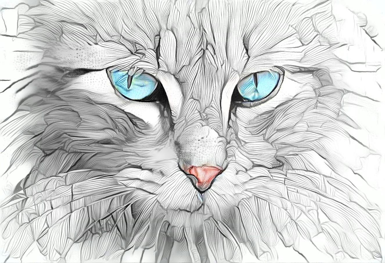 Cat's Eyes 1 (Blue Reverie)