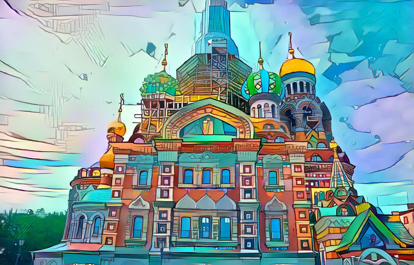 St. Petersburg , Auferstehungskirche, auch Blutkirche oder Erlöserkirche genannt (Russia)
