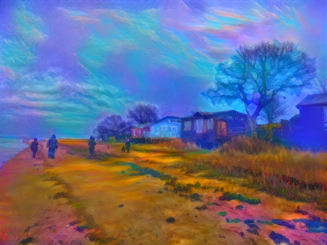 - - - - - 'Early Morning on the Foreshore' : Stour Estuary, East Anglia, England - - - - - Digital art by Unreal - from own photo.