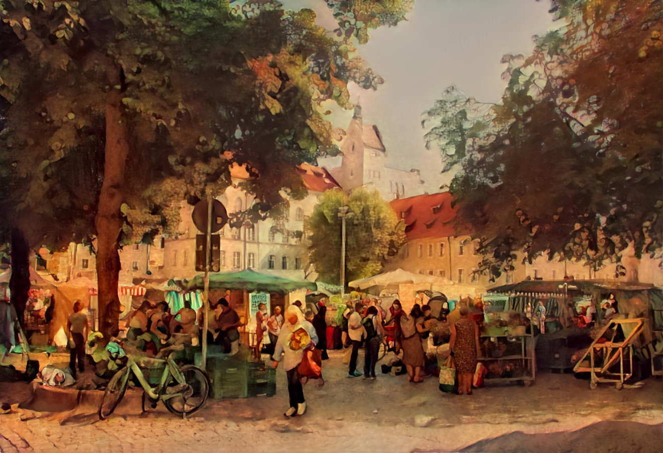 Weekly market in Regensburg
