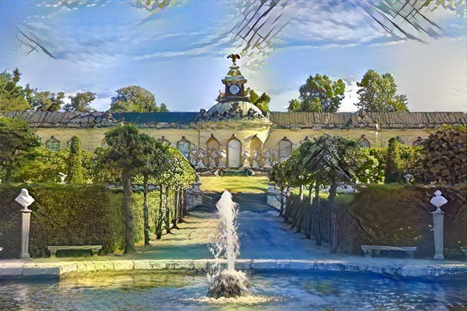 Fountain at Sanssoucis Palace 