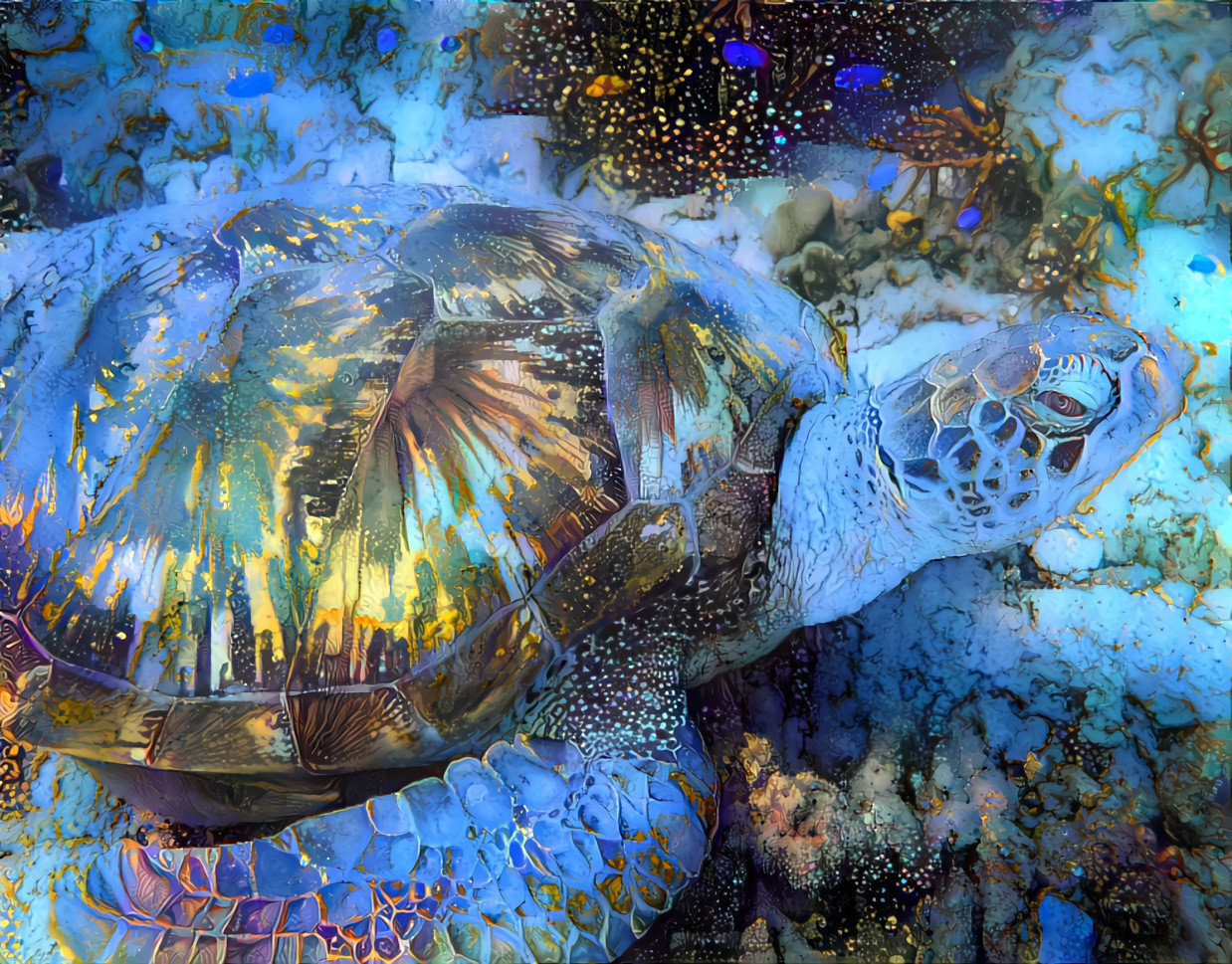Sea Turtle.  Original photo by James Thornton on Unsplash.
