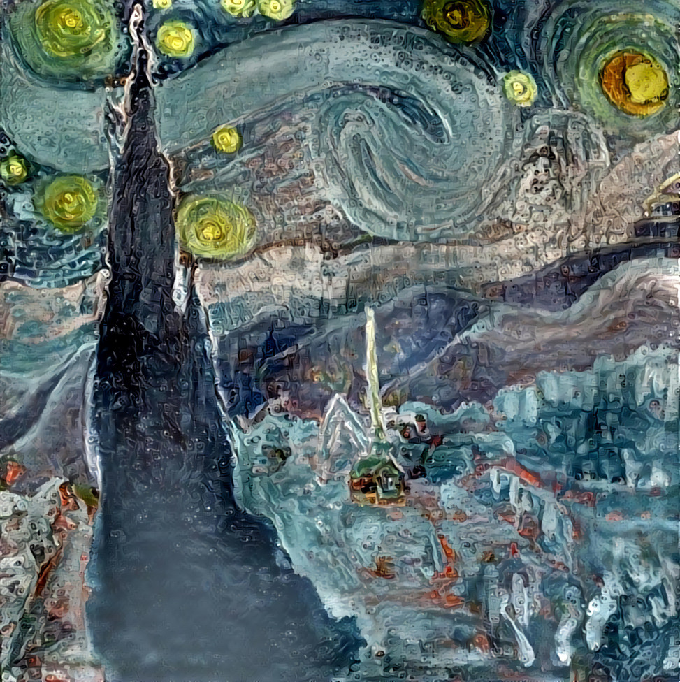 FanArt Vincent van Gogh's Starry Night (Work still in progress).