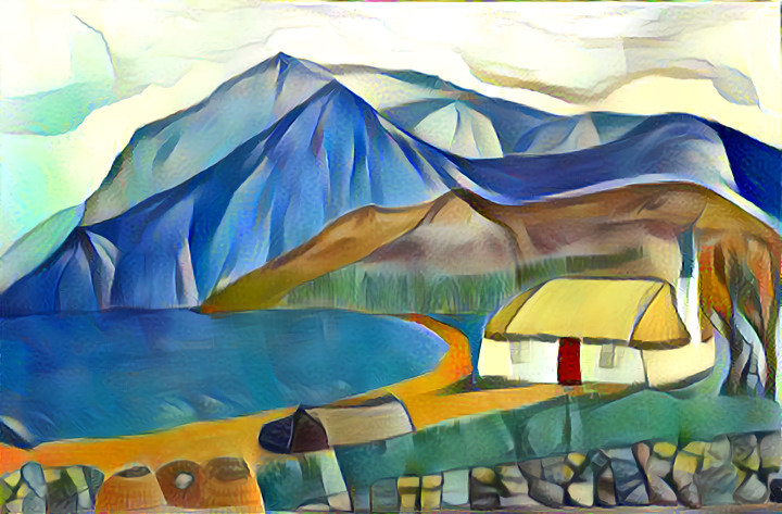 Fisherman's Croft, Scotland (artwork my own)