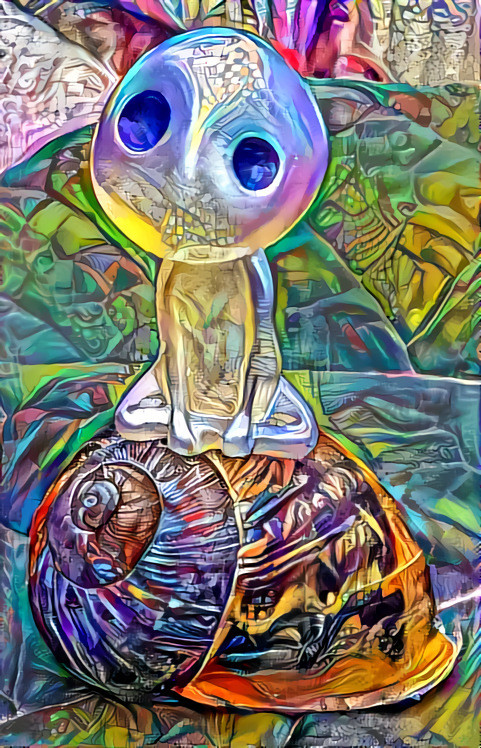 Kodama on snail