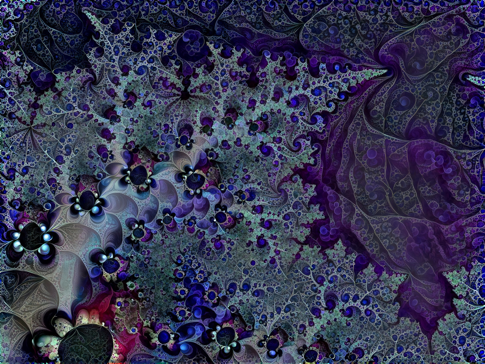 Purple and Blue Fractal