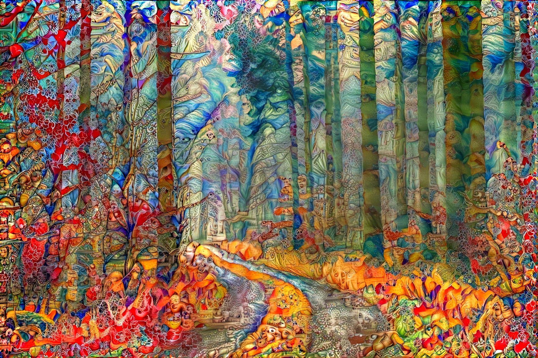 Colorful Forest Path