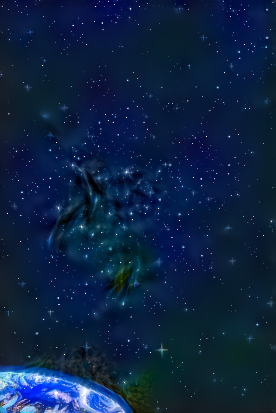 Pixel smoothing earth and stars