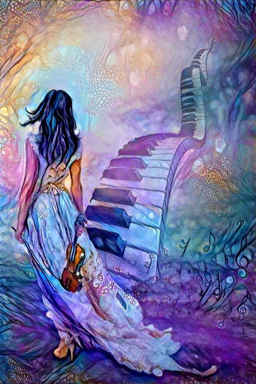 Piano in Purple
