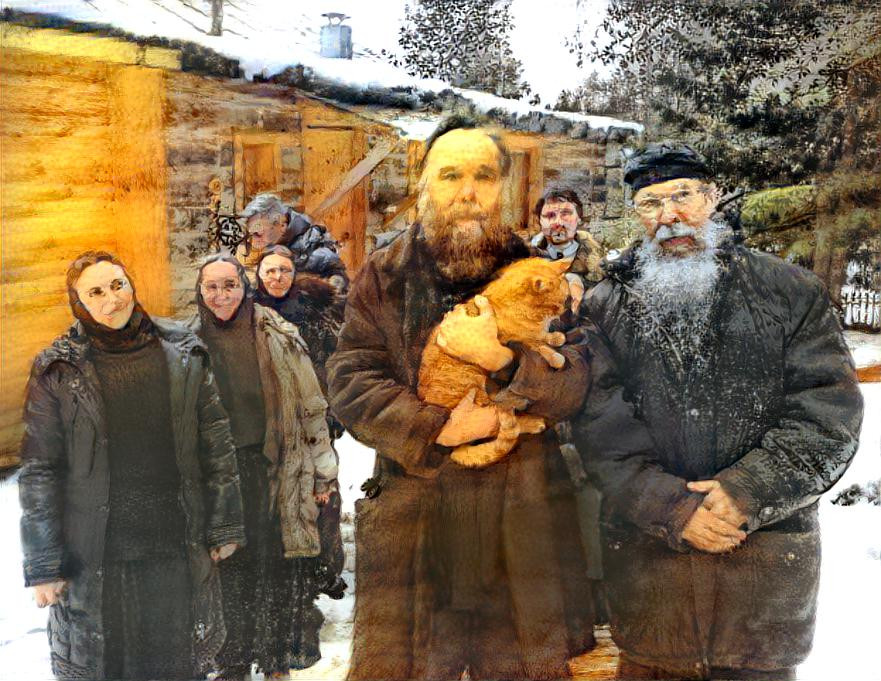 Dugin with cat