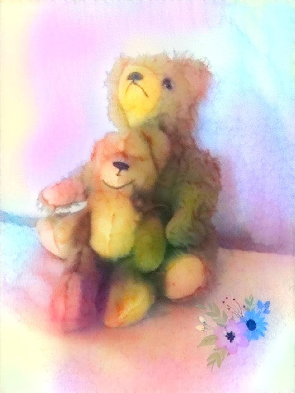 Old teddybears from flea market