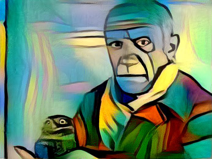 Pablo Picasso in his own style