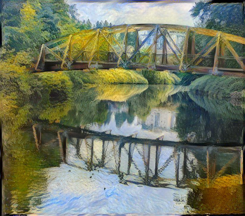 Bothell Bridge Van Gogh-ish