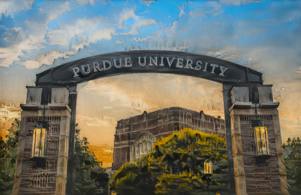 Purdue University Sunset