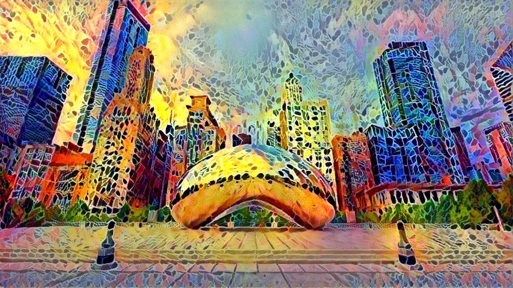 Cloud Gate,  in Chicago van Anish Kapoo