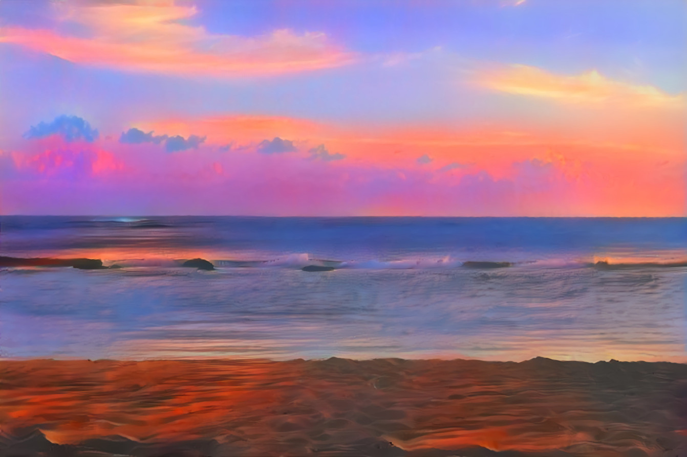 Sunset from Salt Pond Beach, Kauai