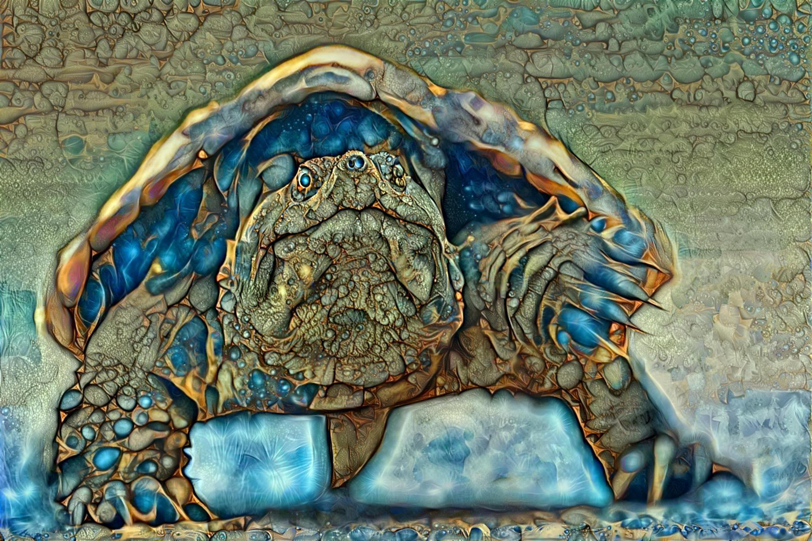 Box Turtle in Blue