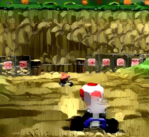 "Mario Kart 64" video game.