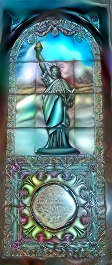 Stained Glass Liberty