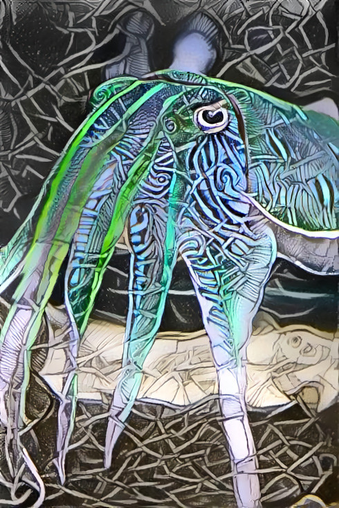 iridescent squid retexture