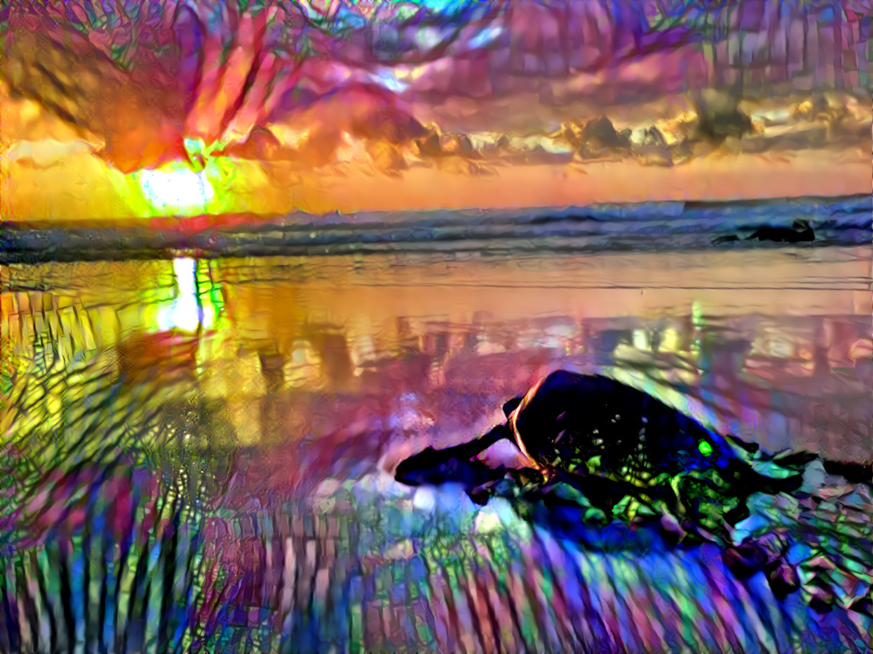 Turtle sun rise