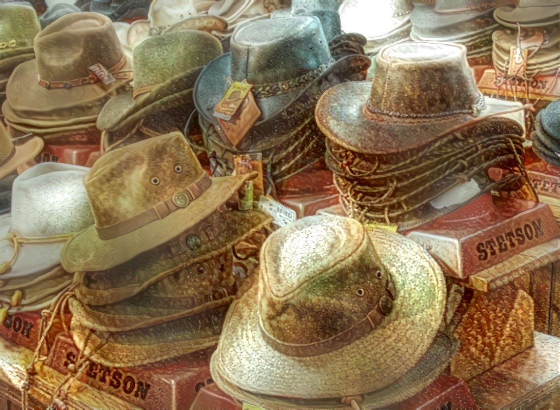 Stetson Cowboy Hat Display