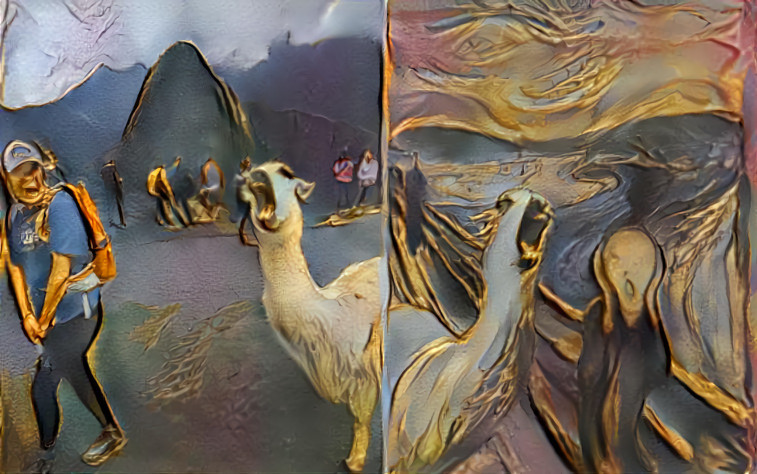 the llama scream ~ gold