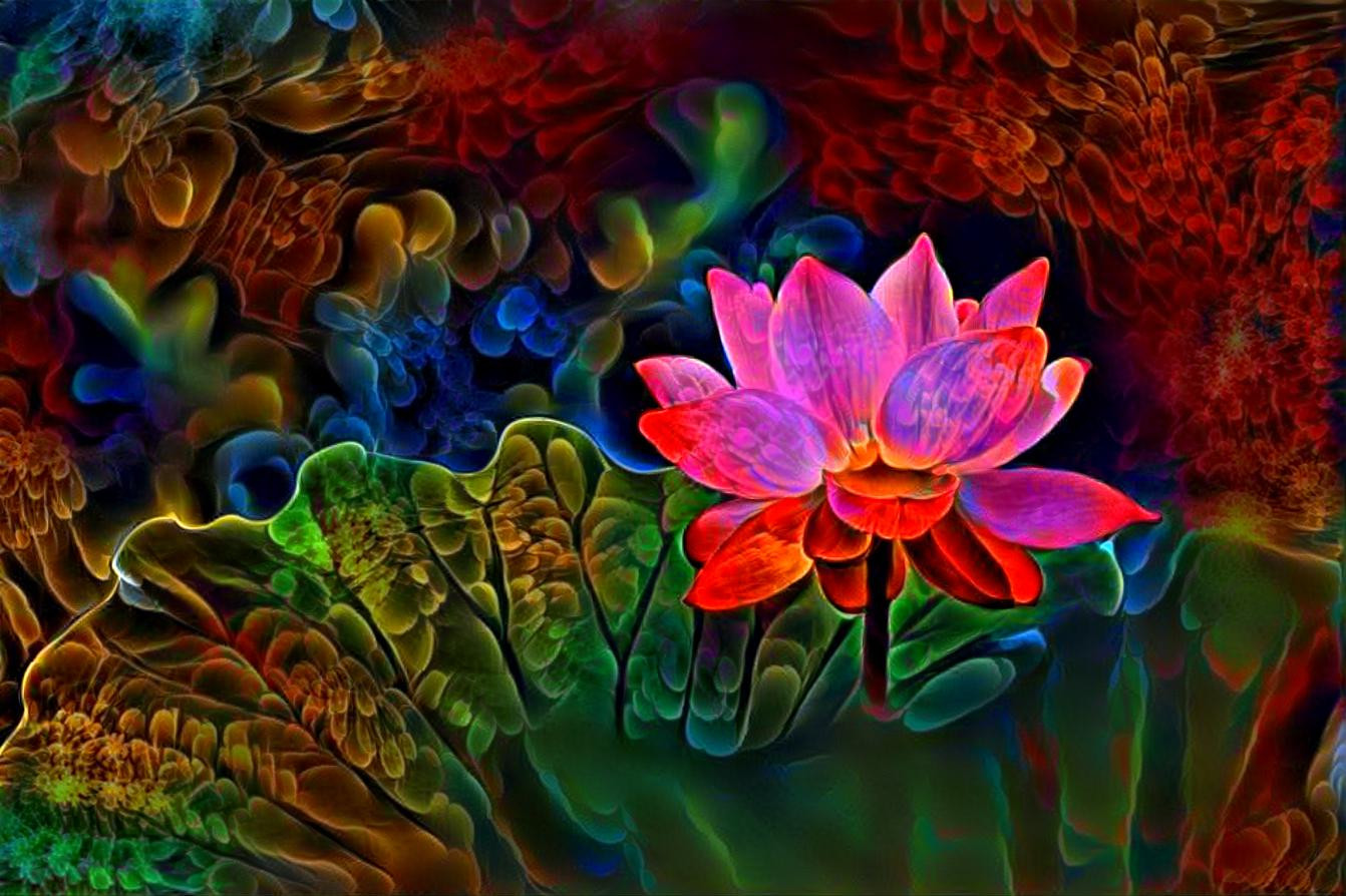 illuminated lotus