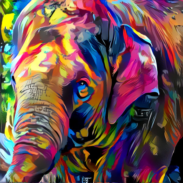 Colorful Asian Elephant