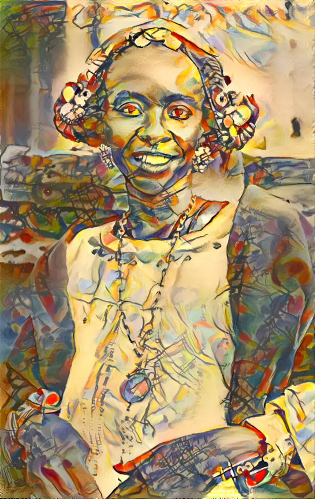 Kandisky style Fulani woman