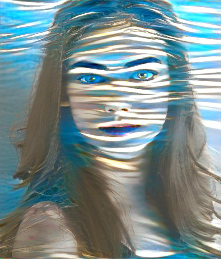 Girl Veiled By Water