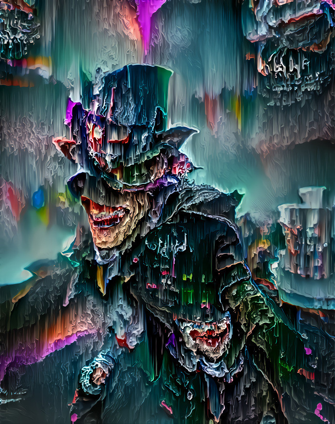 The mad hatter who laughs
