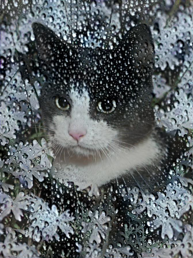 Rainy cat