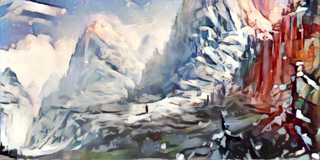 Mountains In Paint