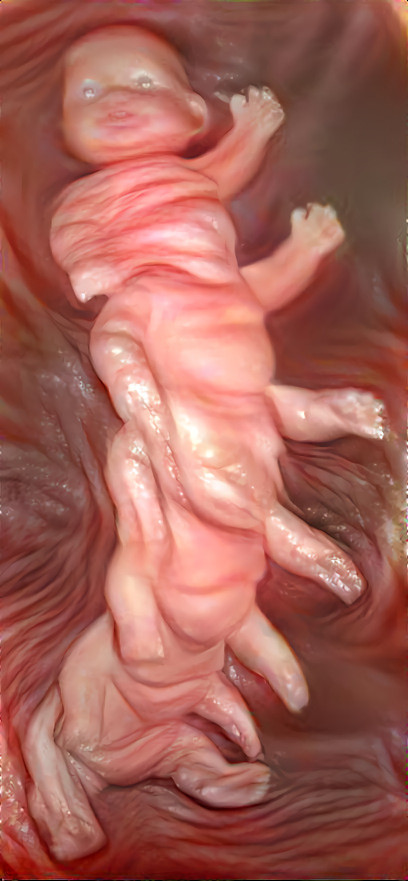 plastic baby human centipede flesh retexture
