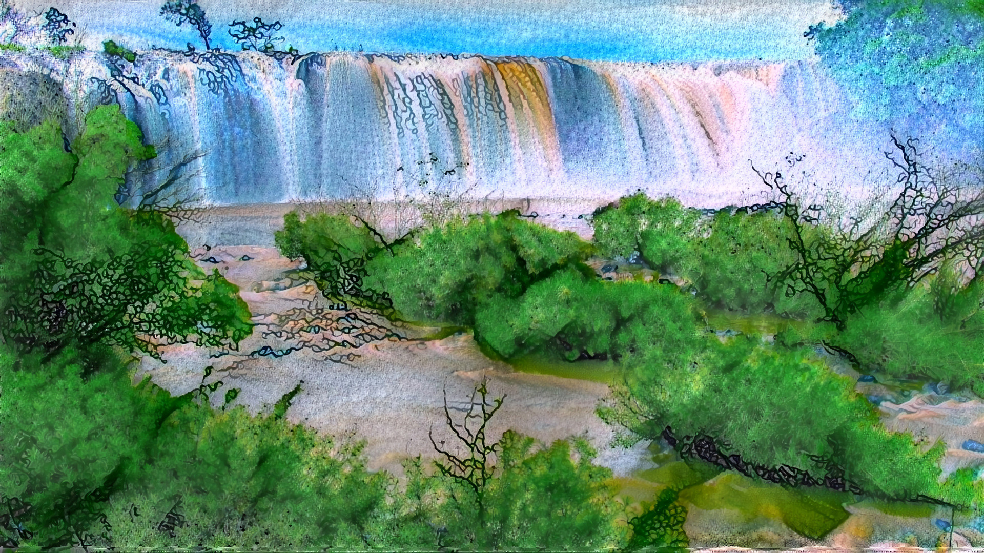 Waterfall Painting [FHD]