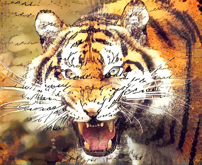 Tiger face, tiger, lion, forest