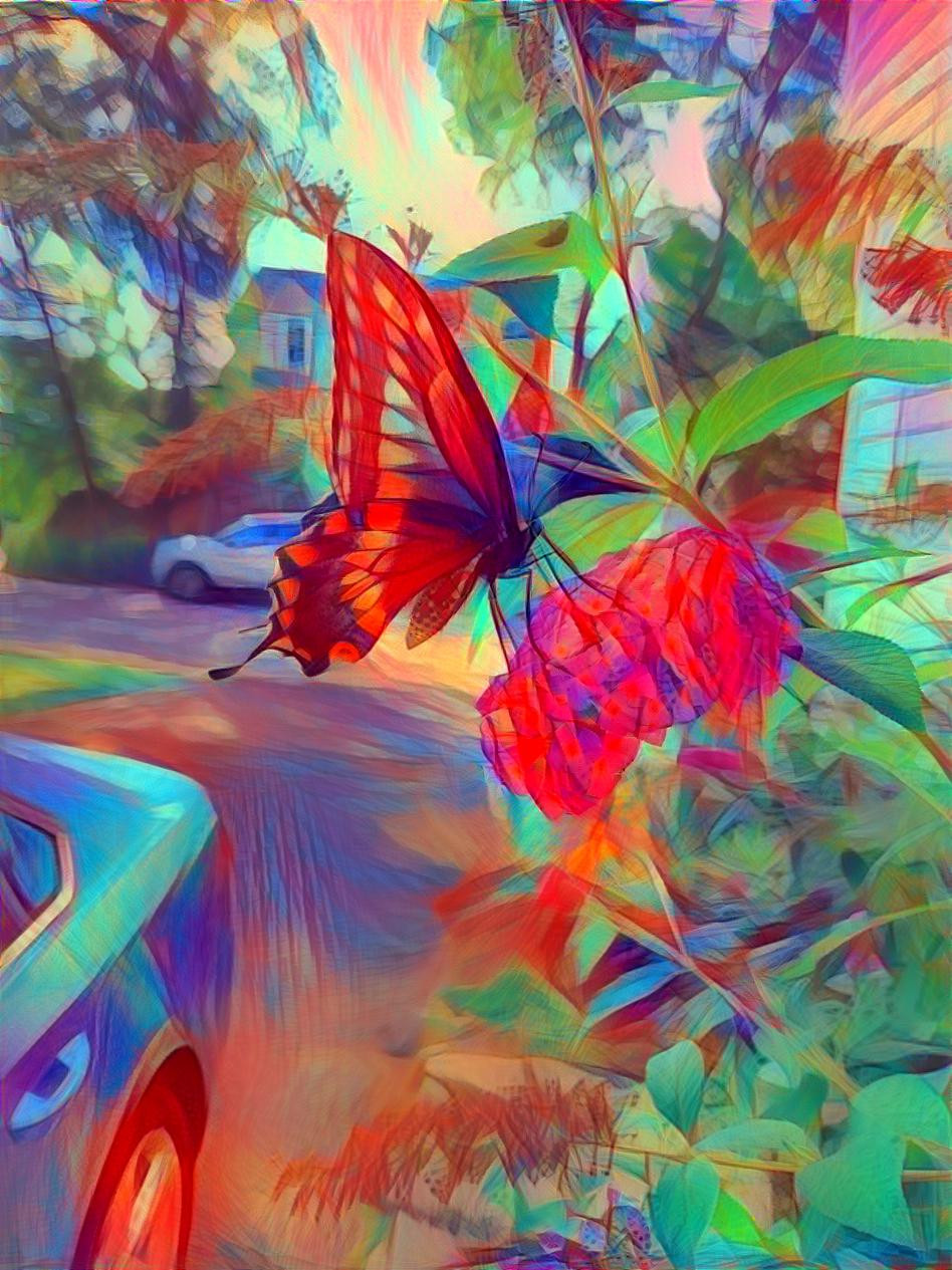 Swallowtail butterfly in watercolors