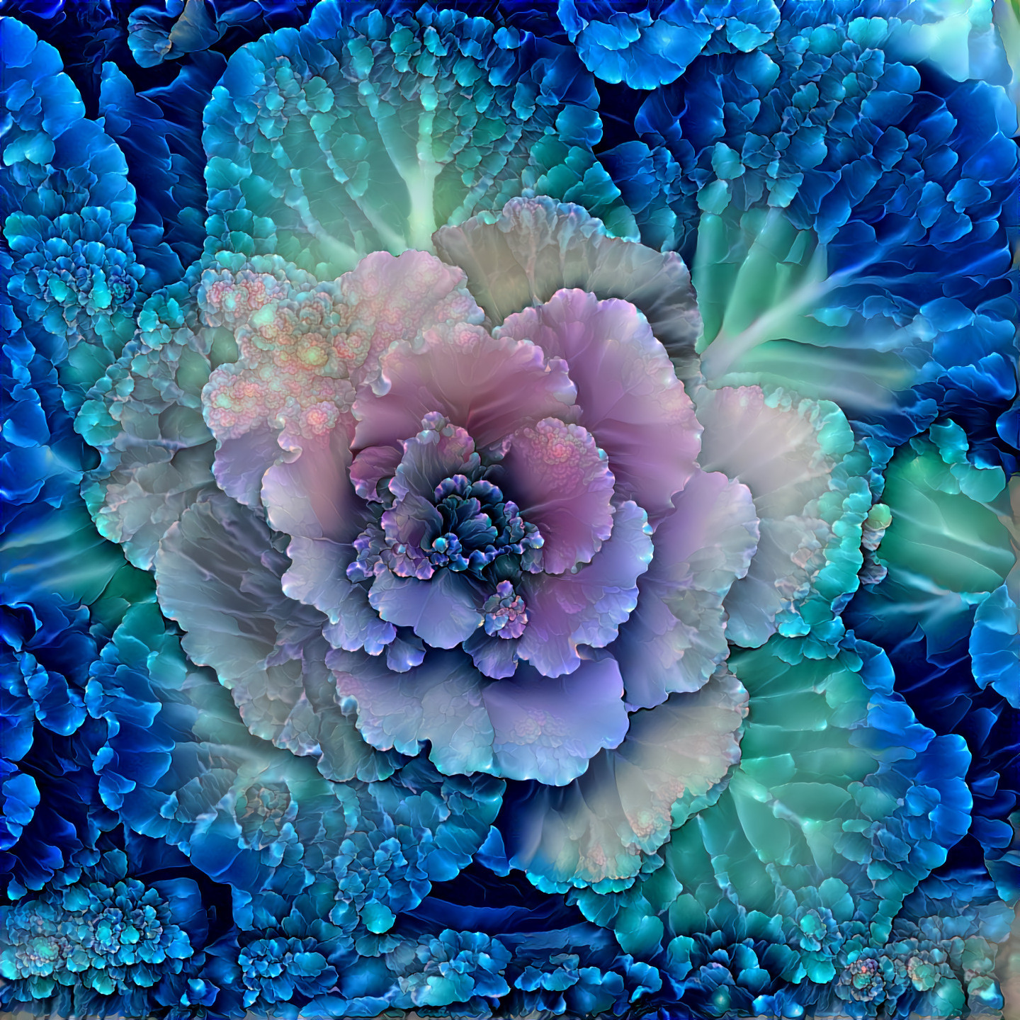Blue and Pink Cabbage