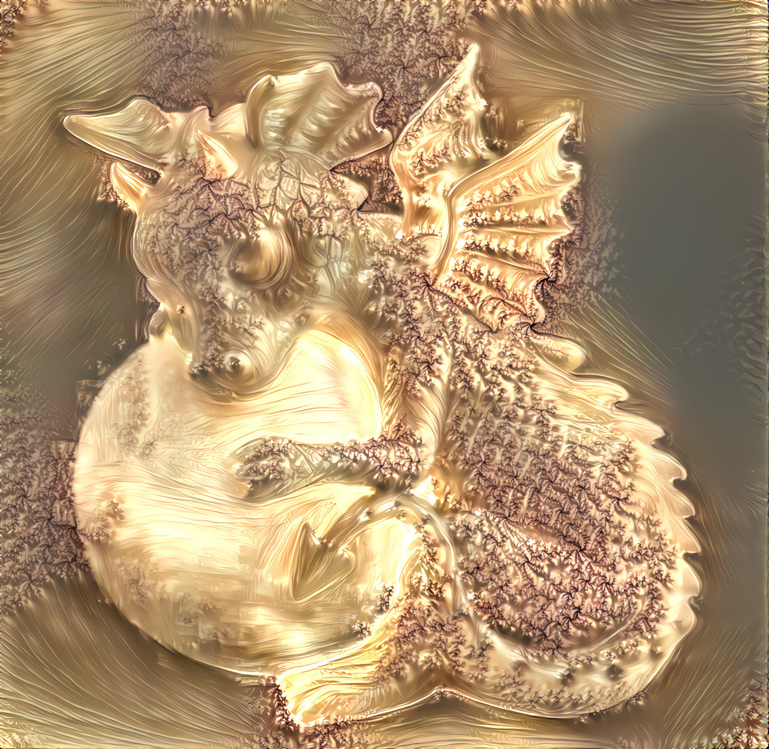 Golden Scaled Baby Dragon