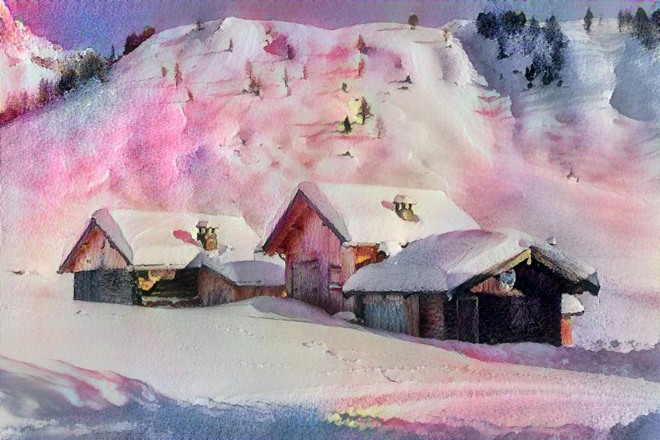 ..pink snow..