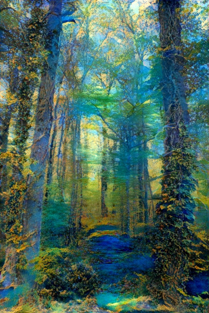 "Mystical Forest" - by Unreal from own photo.