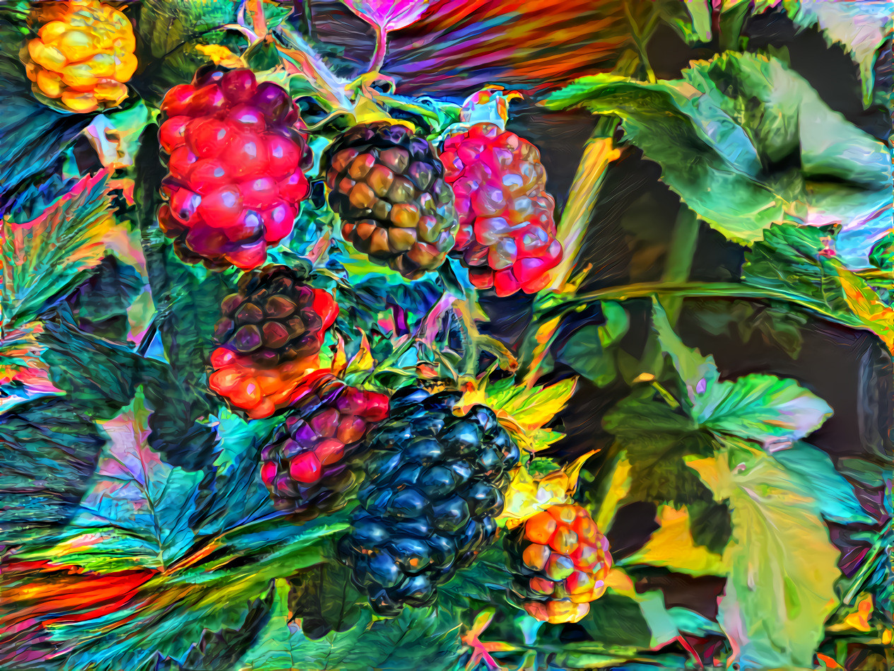 abstracted blackberries