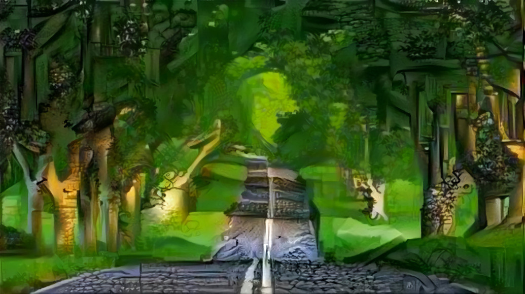 A road between trees