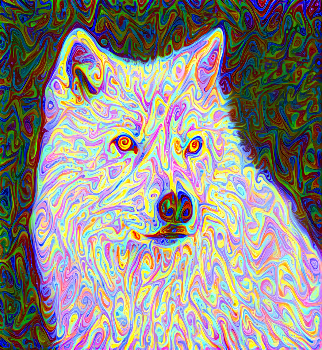 Psychedelic Wolf - Style by Daniel W. Prust
