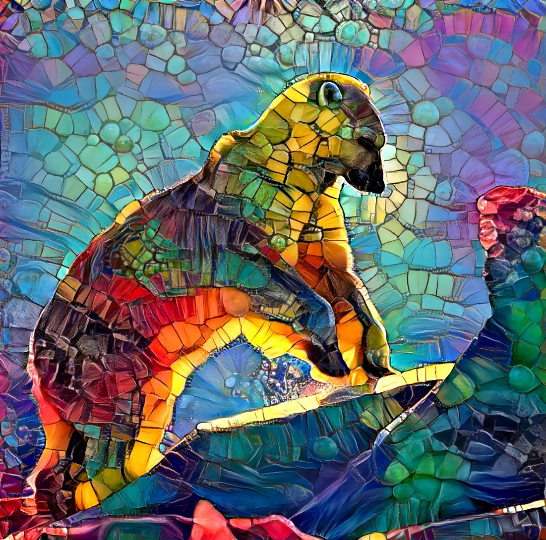 mosaic bear
