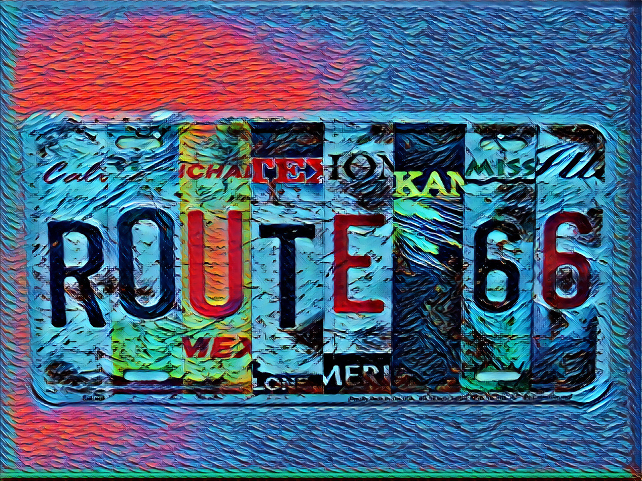 Route 66 Plate