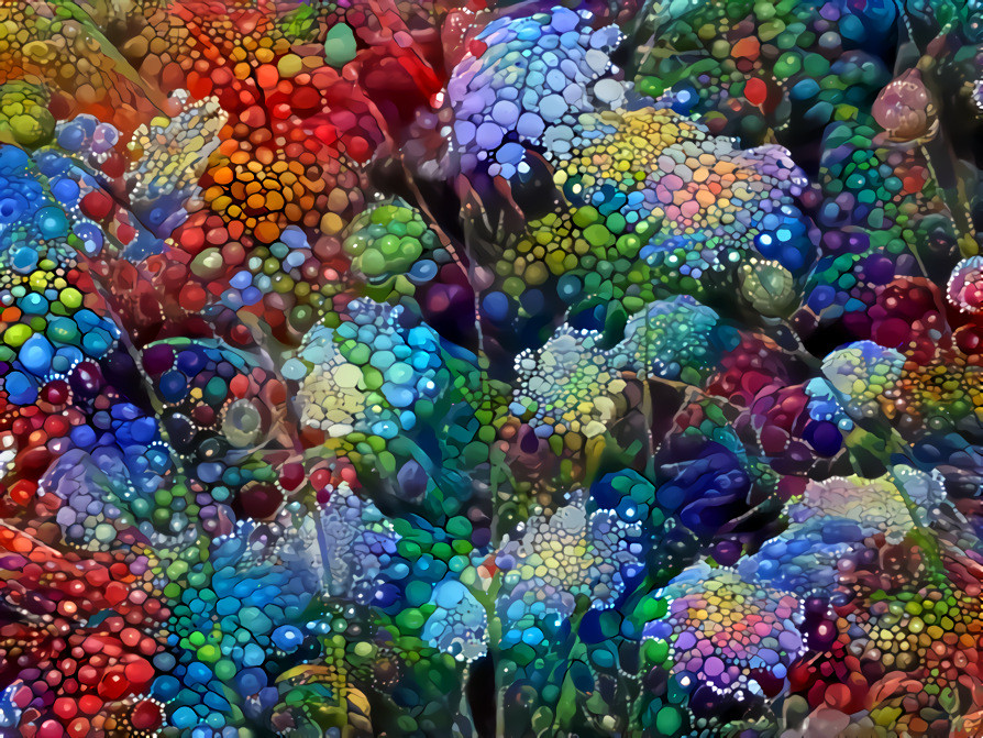 -  -  -  -  -  'Dotty Flowers'  -  -  -  -  -  Digital art by Unreal - from own photo. 